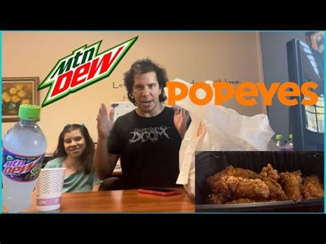 Popeyes New Sweetn Spicy Wings Mtn Dew Voo Dew Review Featuring