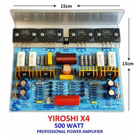 Jual KIT POWER YIROSHI X4 500W POWER AMPLIFIER YIROSHI X 4 TR 500W MONO