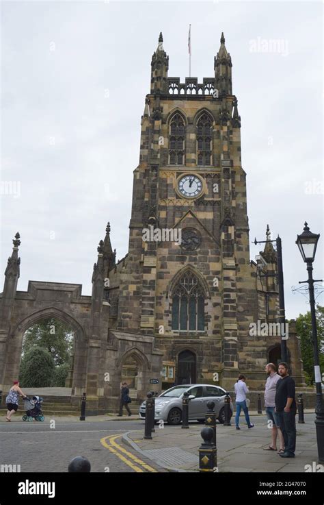 St Marys Church Stockport Stock Photo Alamy