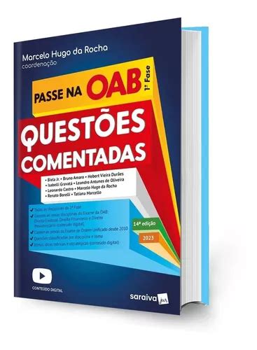 Livro Passe Na Oab Fase Quest Es Comentadas Marcelo Hugo Da