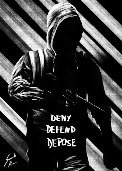 Deny Defend Depose Poster Picture Metal Print Paint By Samuele