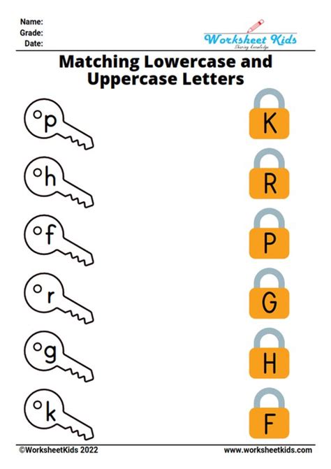 Matching Uppercase And Lowercase Letters Worksheet Free Printable Worksheets Library