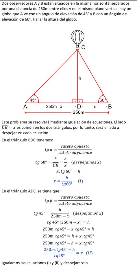 Resolución De Triángulos Rectángulos Aplicados A Problemas Prácticos Y Cotidianos Con Ejemplos