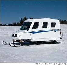 An entrepreneur sells a motorized fish house for ice fishing - Jan. 31 ...