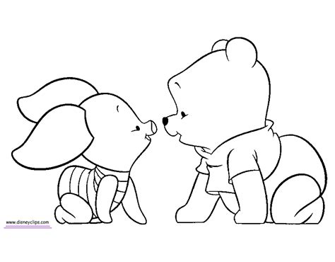 Disney Baby Pooh Coloring Pages | Disneyclips.com