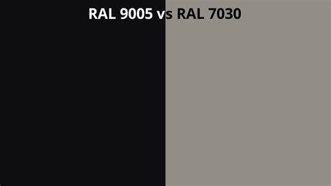 Ral 9005 Vs 7030 Ral Colour Chart Uk