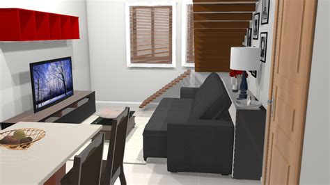 Sala De Denise Planta 3d Mooble