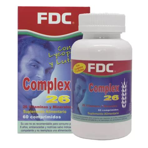 Fdc Multivitaminico Complex 26 X 60 Comprimidos Con Vitamina C Y Zinc