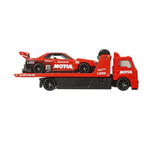 Set Masinute Hot Wheels Premium LB ER34 Super Silhouette Nissan Skyline Fleet Street Team