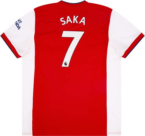 Arsenal Home Shirt Saka Excellent Xxl