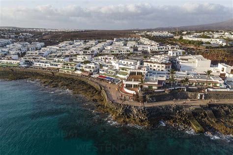 Luftaufnahme Von Playa Blanca Einem Berühmten Reiseziel Im Süden Von