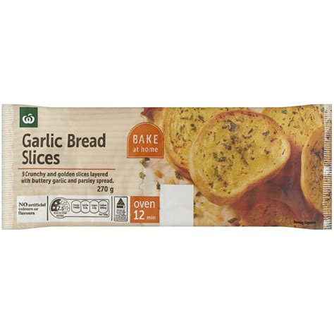 Woolworths Garlic Bread Slices 270g Woolworths