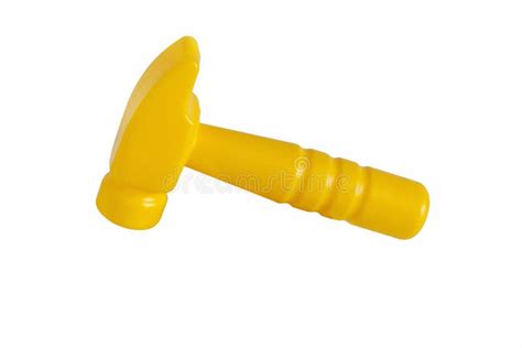 The Plastic Toy Hammer Isolated On White Background Stock Image - Image of background, plastic ...