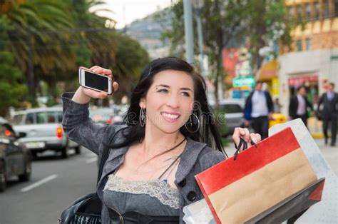 Classy Latina Model Wearing Smart Casual Clothes Stock Photo Image Of Dress Adult