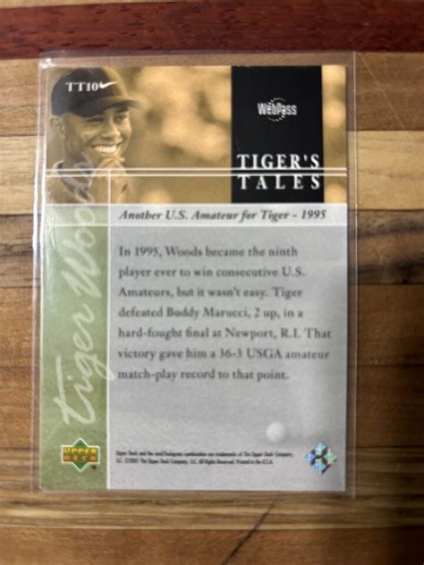 Upper Deck Tiger S Tales Tt Tiger Woods Rc Ebay