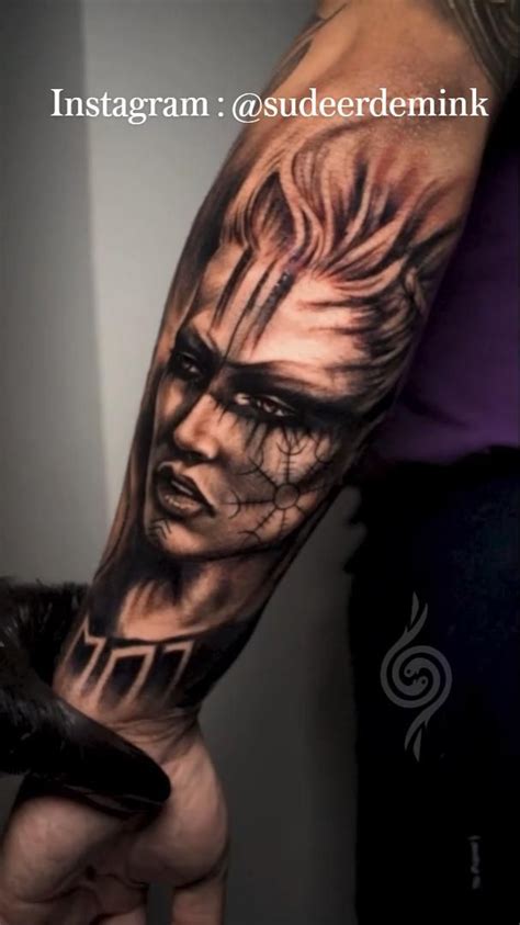 Viking Woman Realistic Portrait Tattoo By Sude Erdem Ink Sudeerdemink