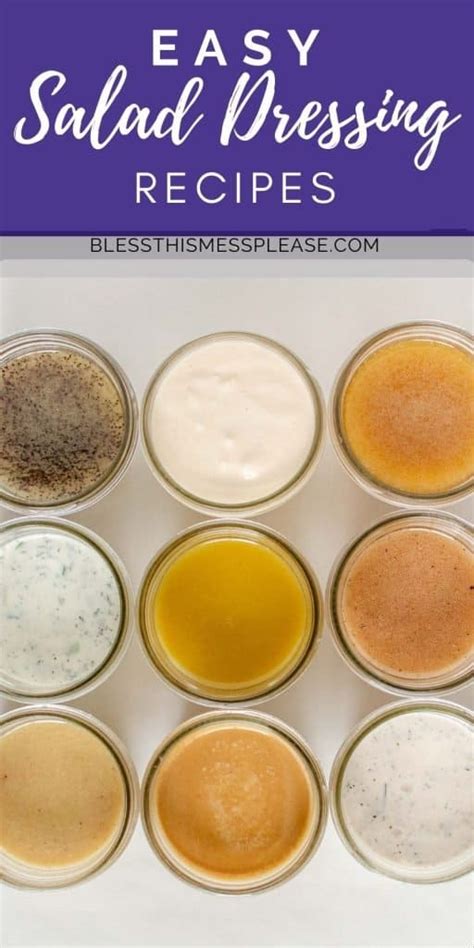 How To Make Homemade Salad Dressing 9 Easy Recipes — Bless This Mess