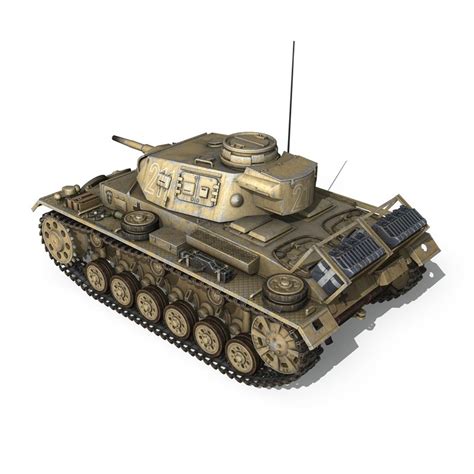 PzKpfw III Ausf G DAK 211 3D Model By Panaristi