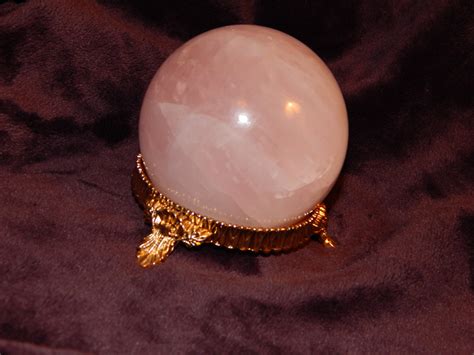 Musing of a witchy writer — Rose quartz sphere.