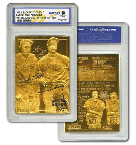 Babe Ruth And Lou Gehrig Signed Picture