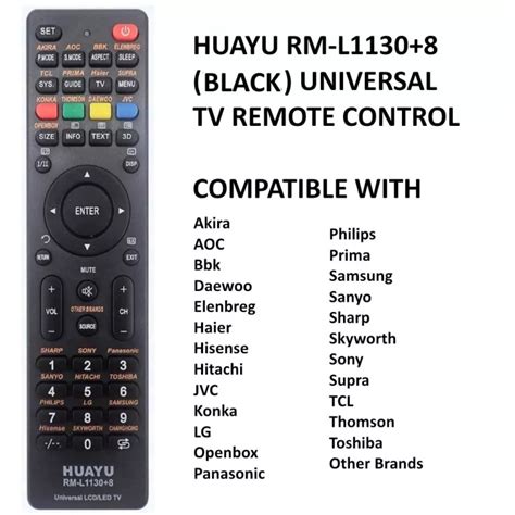 New Universal Huayu Rm L X Tv Remote Control Universal Akira Aoc