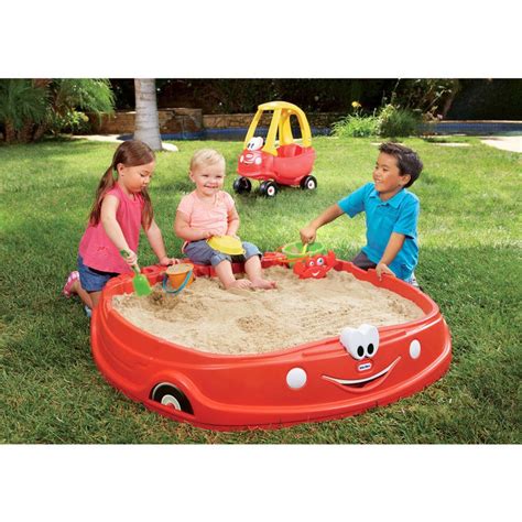 Cover Playground Red Step2 Crabbie Sandbox Kids Plastic Outdoor Sandbox Sandbox Toys and ...