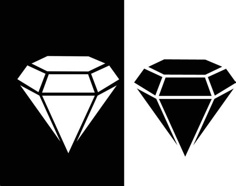 black and white diamond vector design 27721384 Vector Art at Vecteezy