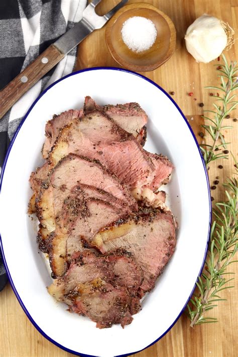 Grilled Rump Roast With Pepper Crust Out Grilling