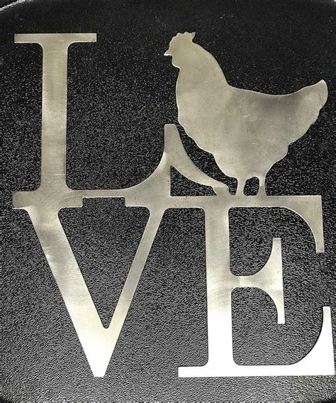 Decorative "LOVE" Wall Sign - Klinzmann Fabrication