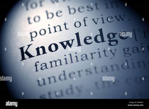 Fake Dictionary Dictionary Definition Of The Word Knowledge Stock