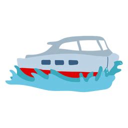 Schnellboot Flach Navigieren PNG Und SVG Design Für T Shirts