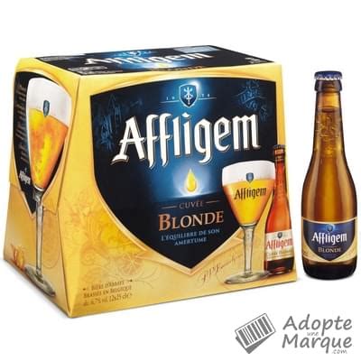 Affligem Bière blonde d Abbaye 6 7 vol Les 12 bouteilles de 25CL AdopteUneMarque