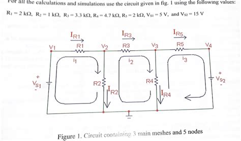 Solved A Use Mesh Analysis To Find The Mesh Currents