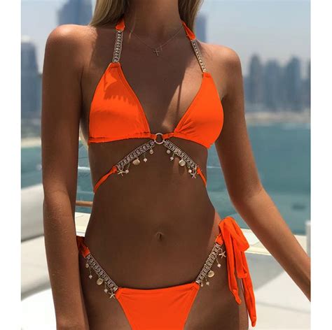 Fashion Diamond Bikini Split Swimsuit On Storenvy