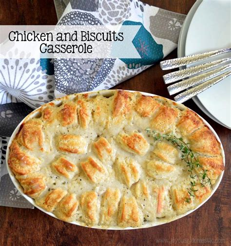 Chicken And Biscuits Casserole {no Canned Soups} Biscuits Casserole Biscuit Chicken And