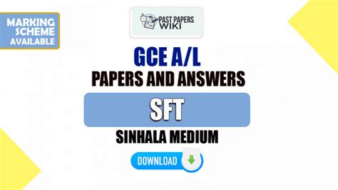 A L SFT Past Papers With Answers Sinhala Medium