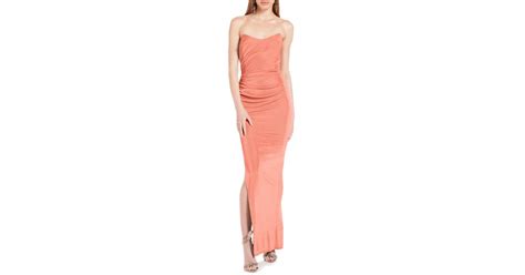 Katie May Sway Strapless Gown In Pink Lyst