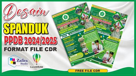 Desain Banner Ppdb 2024 2025 Spanduk Ppdb Terbaru Dengan Corel Draw