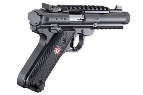 Ruger Mark Iv Tactical 22lr 44 Threaded Barrel Blued Rimfire Semi