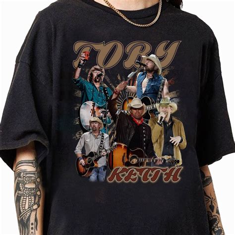 Toby Keith Vintage Shirt Toby Keith 90s Country Music Tee Memorial Toby