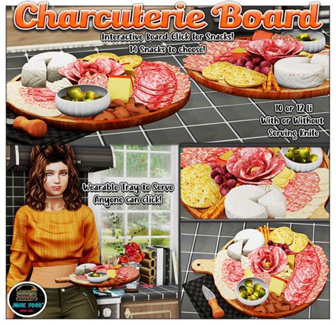 Second Life Marketplace Junk Food Charcuterie Board