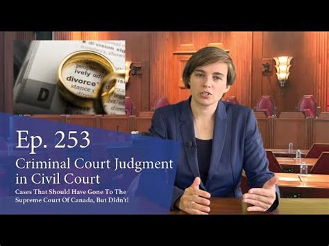 Criminal Court Judgment In Civil Court Cases That Should Have Gone To