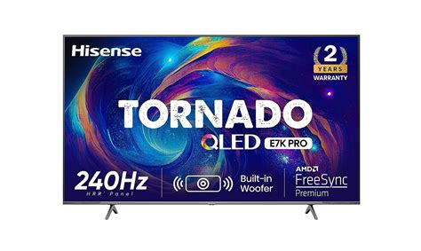 Hisense Cm Inches Tornado Series K Ultra Hd Smart Qled Tv