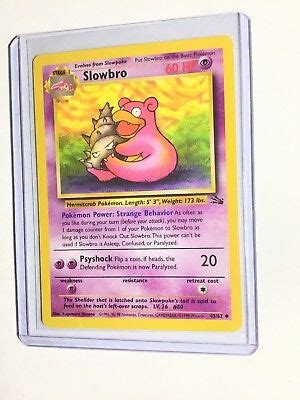 Slowbro Fossil Set Uncommon Pokemon Card Unlimited