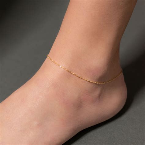 Ankle Accent What It Is A Gold Anklet Sprinkled With Tiny Sterling