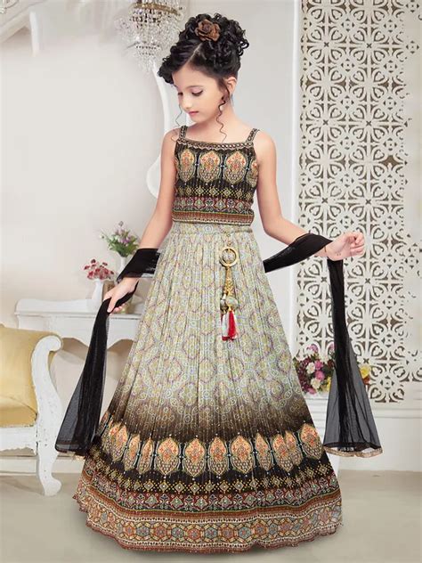 Attractive Light Grey Georgette Wedding Lehenga Choli G3 GCS0896