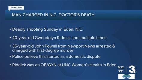 North Carolina Ob Gyn Killed In Shooting Newport News Man Charged