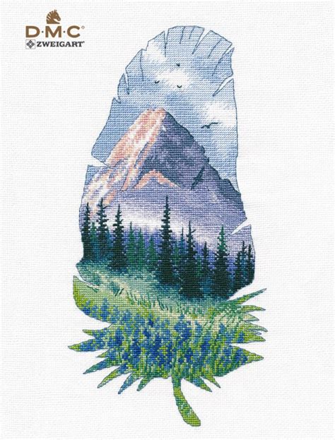 Counted Cross Stitch Kit OVEN Mountain Landscape 2 1402 Etsy