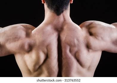 Стоковая фотография 287498723 Sexy Naked Muscular Man Showing His
