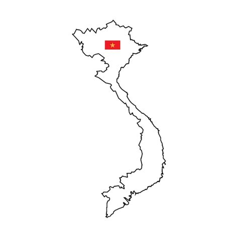 Icono De Mapa De Vietnam Vector Premium